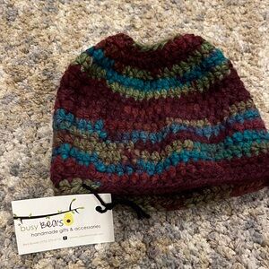Multicolor Crocheted Beanie